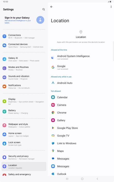 Press the required app. Press the required app.