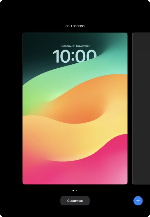 Press the add icon. Press the add icon.
