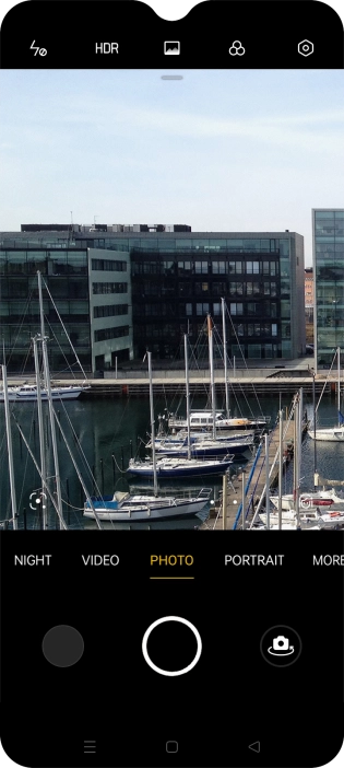 Press the flash icon.