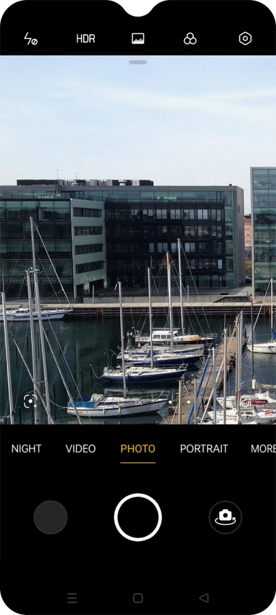 Press the flash icon.