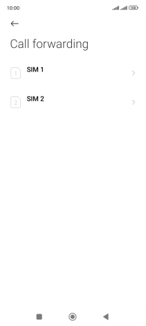 Press the required SIM.