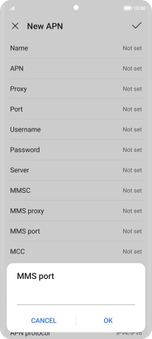 Key in 8799 and press OK.