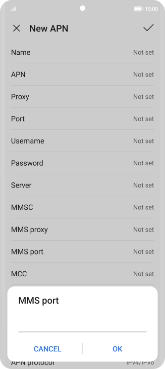 Key in 8799 and press OK.