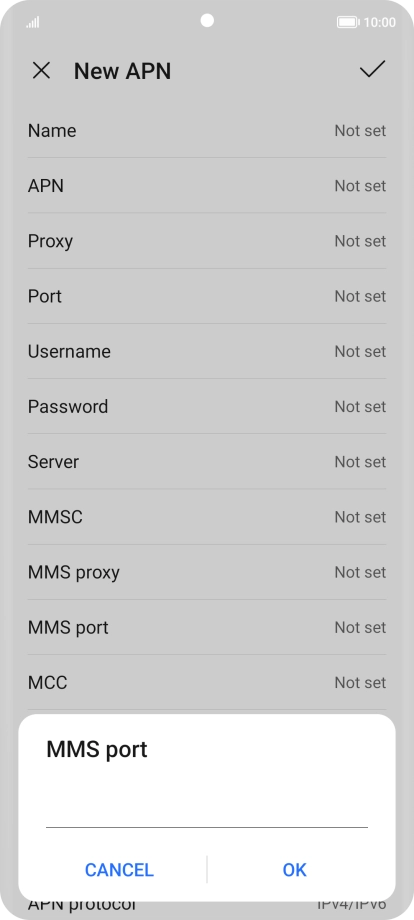 Key in 8799 and press OK.