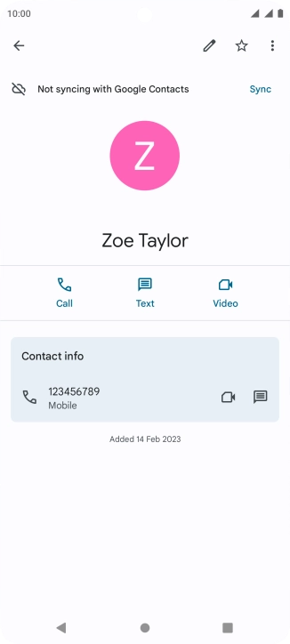 Press the Home key to return to the home screen.
