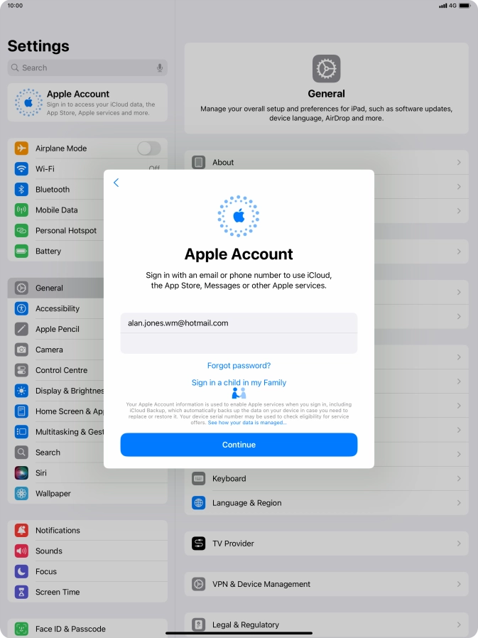 Press Continue. Press Continue.