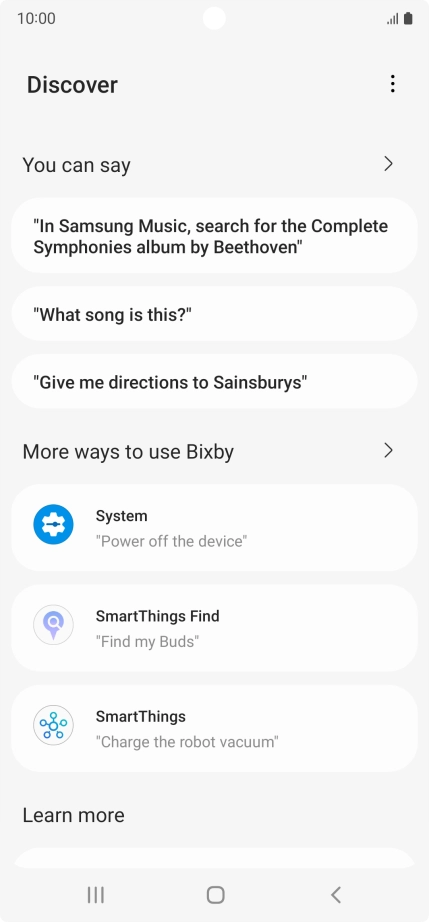Press You can say for more examples.