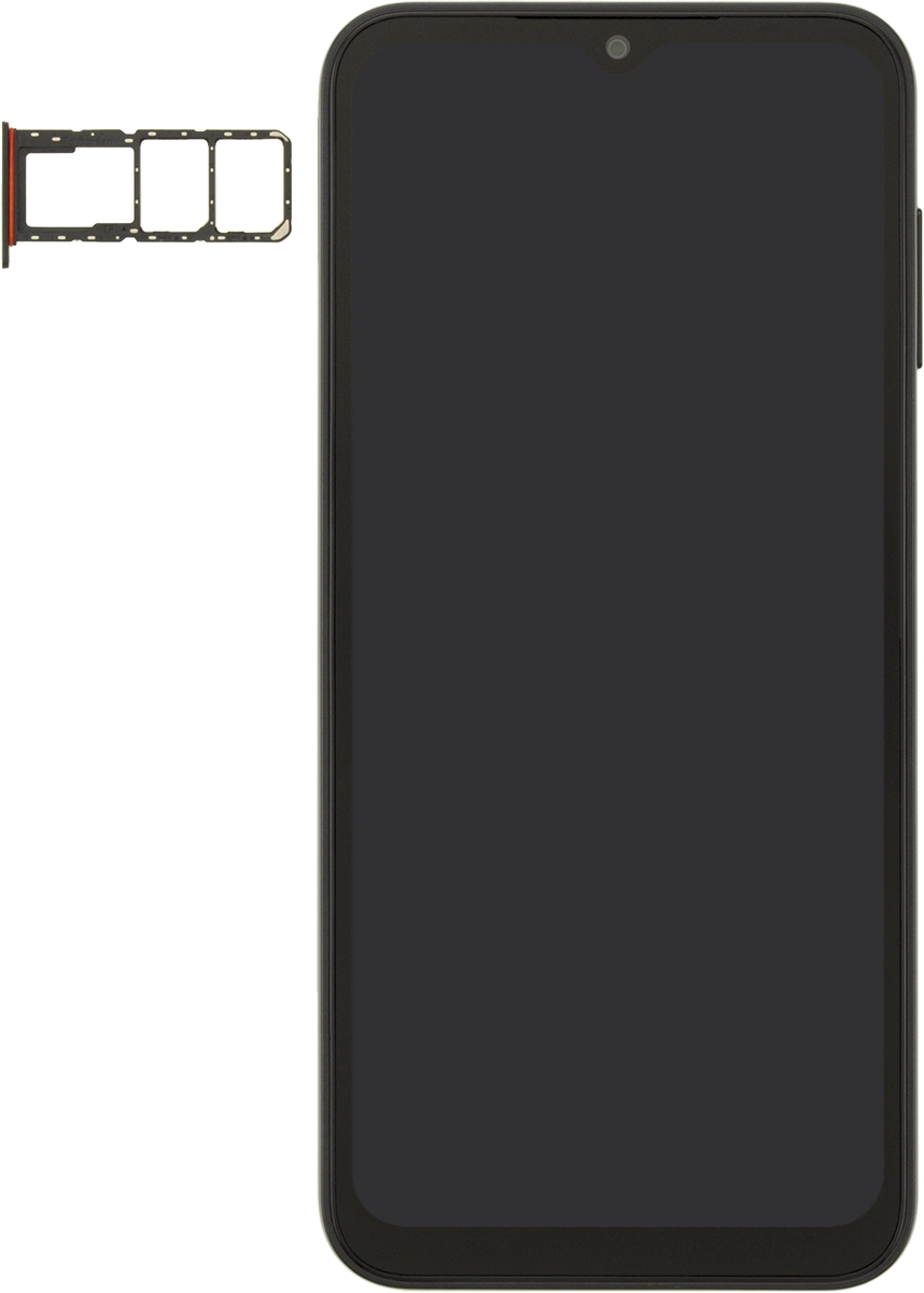 Turn the memory card so the angled corner of the memory card matches the angled corner of the memory card holder and place the card in the holder.