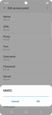Key in http://mms.vodafone.co.uk/servlets/mms and press OK.