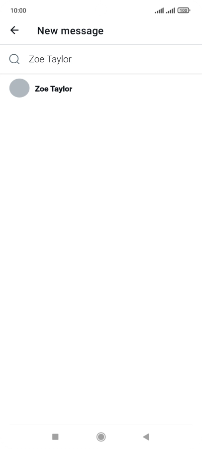 Key in the first letters of the recipient's name and press the required contact.