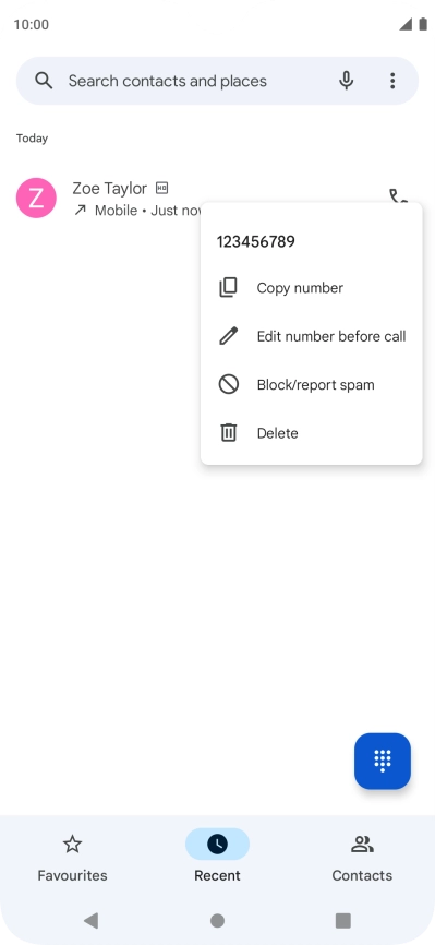 Press Block/report spam.