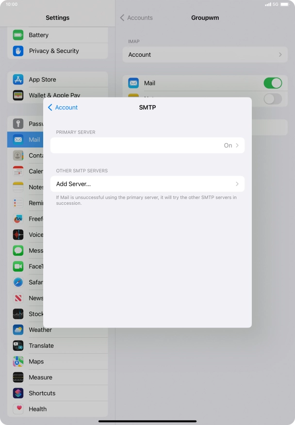 Press the field below 