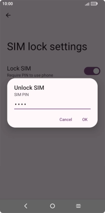 Key in your PIN and press OK. Key in your PIN and press OK.