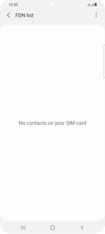 Press the menu icon.