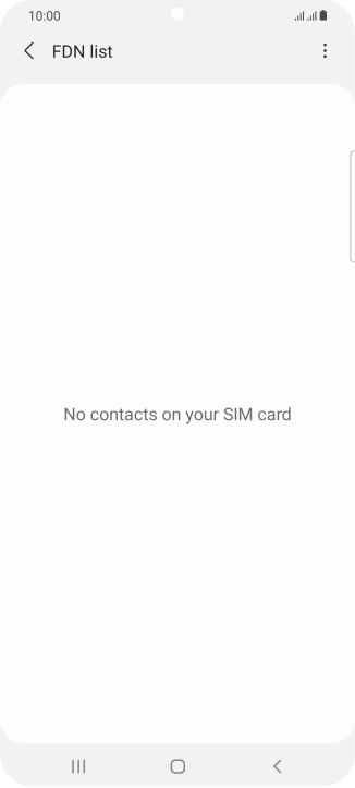 Press the menu icon.