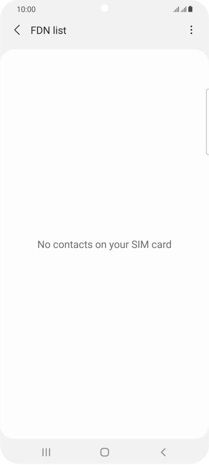 Press the menu icon.