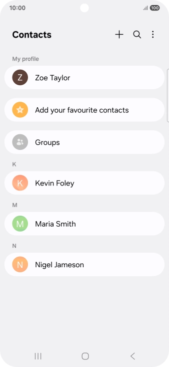 Press the menu icon.