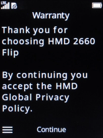 Press the Navigation key.