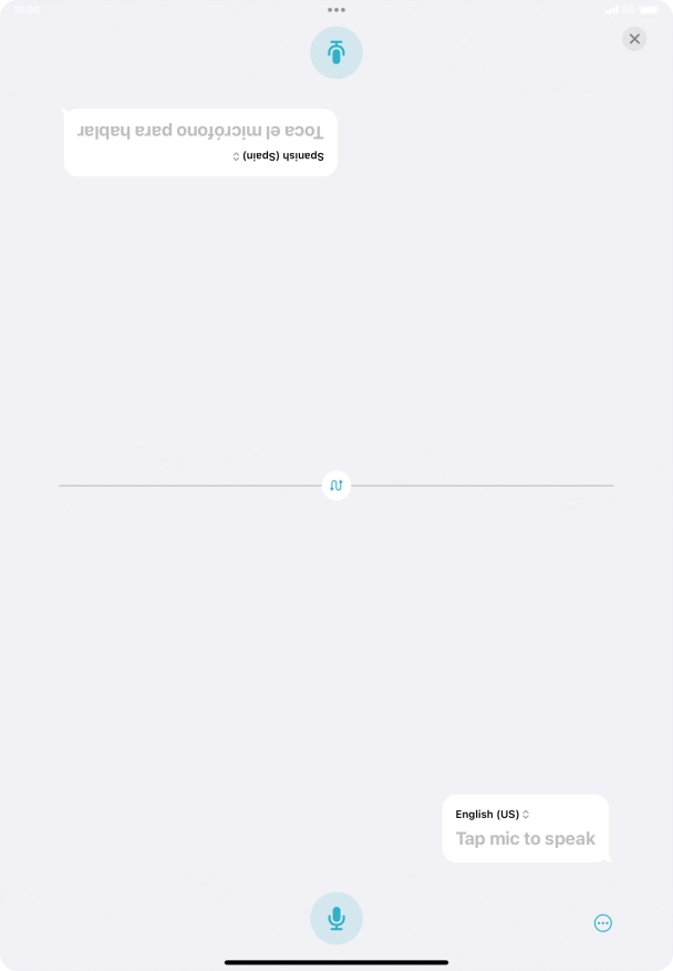 Press the end icon to end two-way view.
