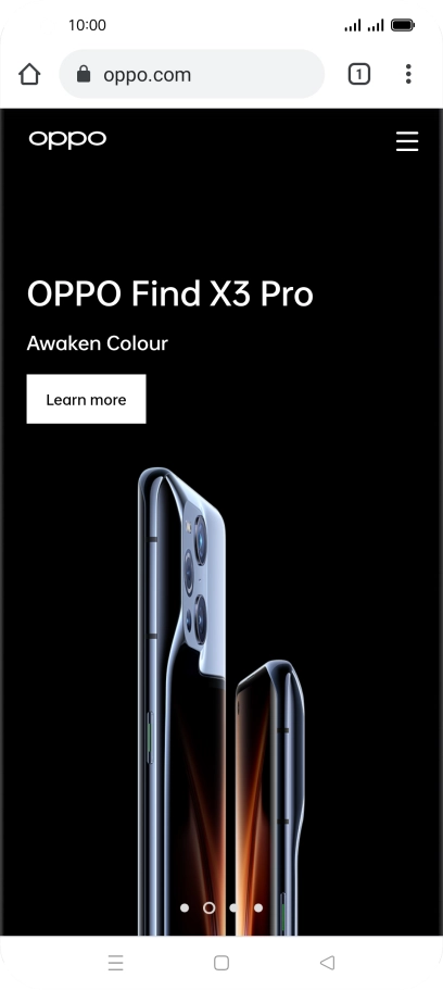 Press the address bar.