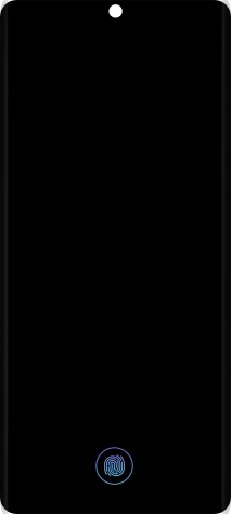 Place your finger on the fingerprint sensor to unlock your phone.