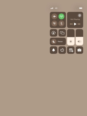 Press the flight mode icon to turn the function on or off.