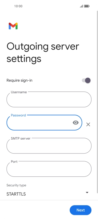 Press the field below 
