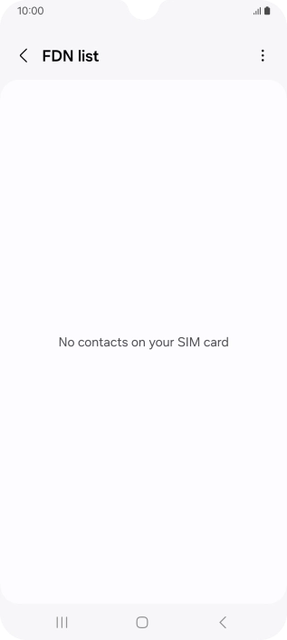 Press the menu icon.