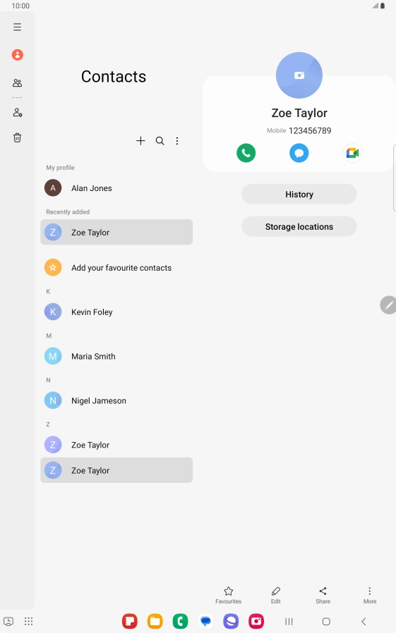 Press the Home key to return to the home screen.