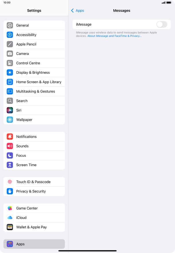 Press the indicator next to Press the indicator next to