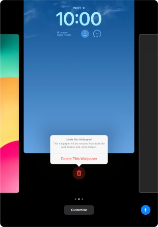 Press Delete This Wallpaper.