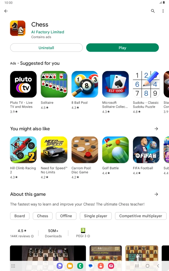 Press the Home key to return to the home screen.