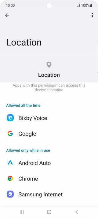 Press the required app. Press the required app.