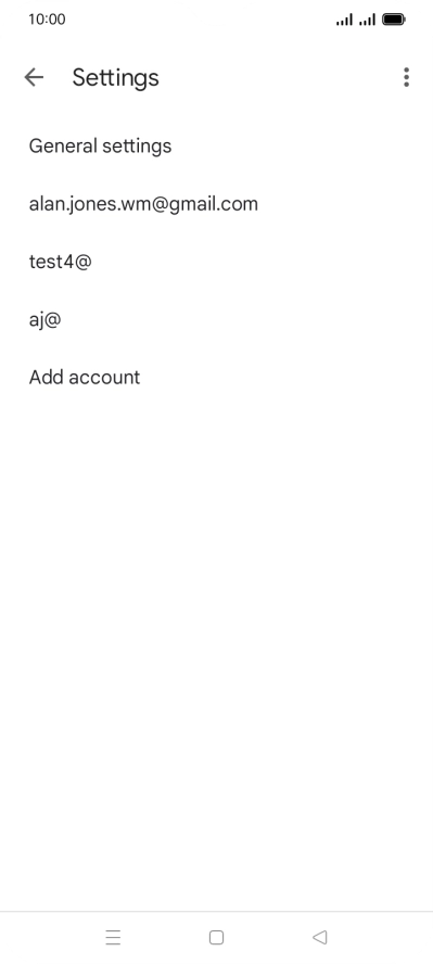 Press the required account. Press the required account.