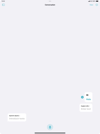 Press the menu icon.