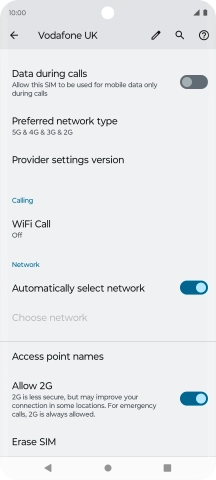 Press Erase SIM and follow the instructions on the screen to delete your eSIM.