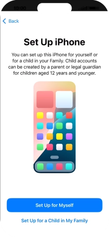 Press Set Up for Myself.