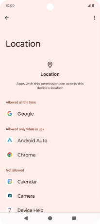 Press the required app.