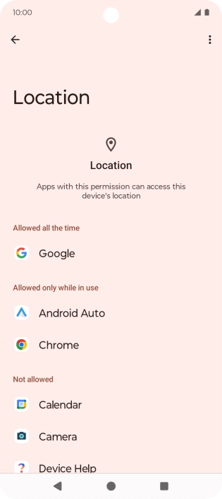 Press the required app.