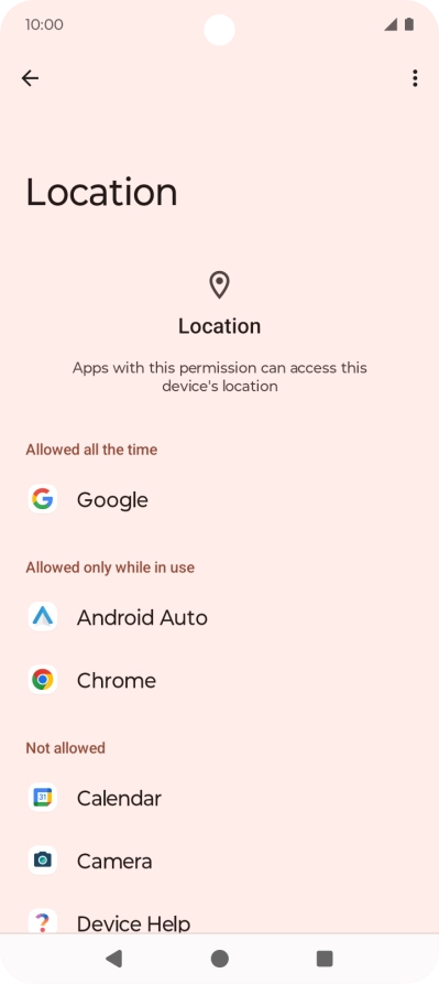Press the required app.
