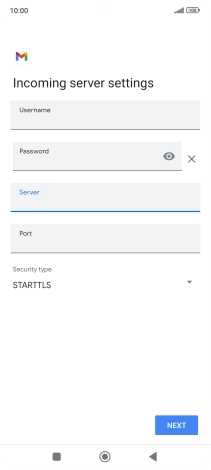 Press the field below 