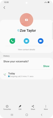 Press the Home key to return to the home screen.