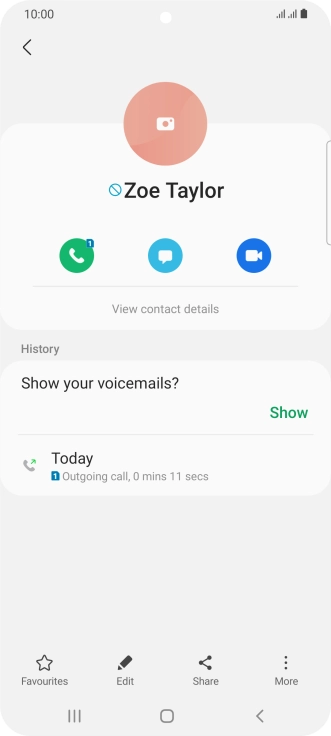 Press the Home key to return to the home screen.