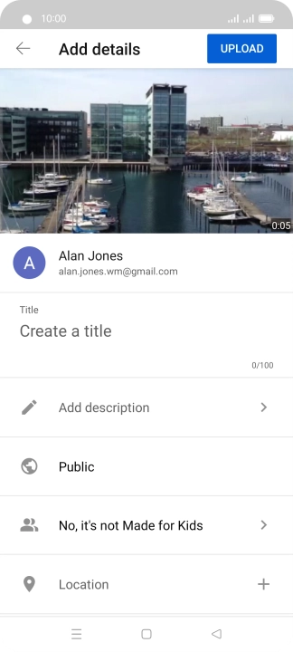 Press the field below 