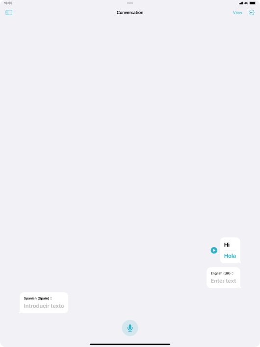 Press the menu icon.