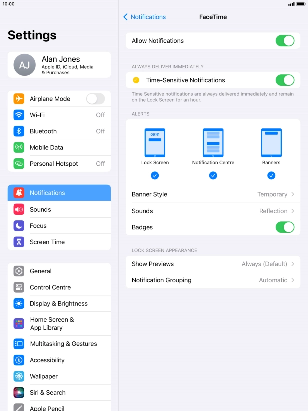 Press the indicator next to Press the indicator next to