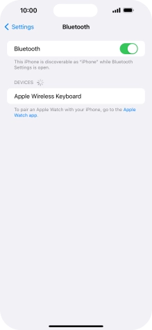 Press the required Bluetooth device and follow the instructions on the screen to pair the device with your phone.