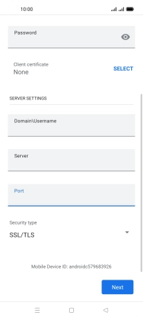 Press the drop down list below 