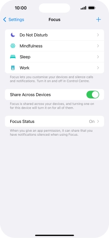Press the required focus mode. Press the required focus mode.