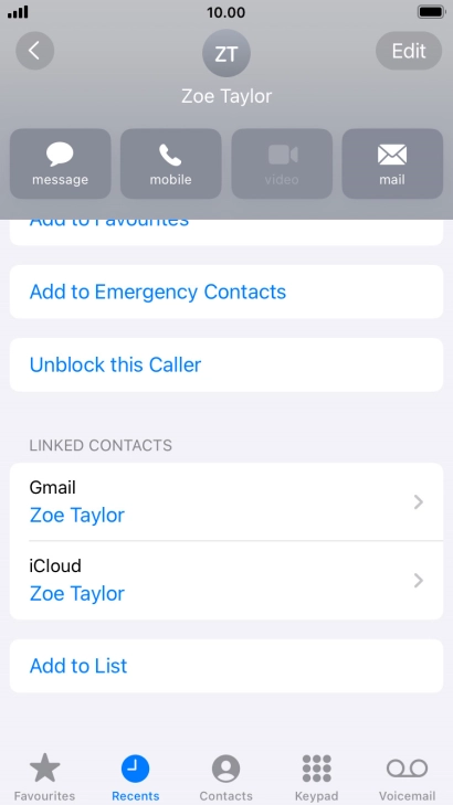 Press the Home key to return to the home screen.